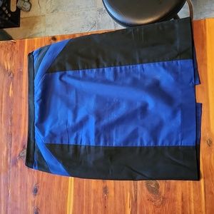 Express Design Studio black and royal blue pencil skirt size 4